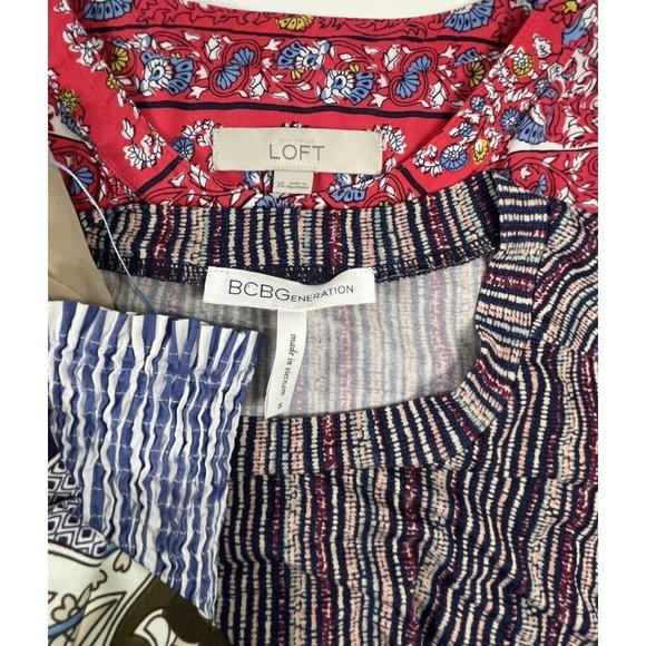 Womens Dress Lot 5 Midi Summer Party Cocktail Sundress Beach Zara Loft XS Small - Picture 12 of 13